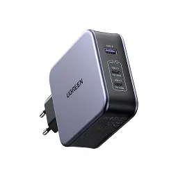Зарядний пристрій Ugreen 3xUSB 140W (2хUSB-C+USB-A) Gan CD289 with C to C Cable 1.5m (90549) - мініатюра 2