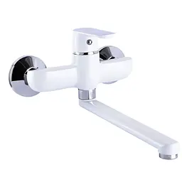 Змішувач для кухні зі стіни Globus Lux Laguna GLA-0104-7-WHITE - мініатюра 2