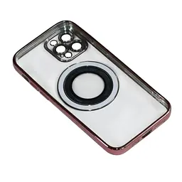 Магнітний чохол XON PhoneCase Magnetic для iPhone 12 Pro (PCMC1112300P 8277) Рожевий/Прозорий - мініатюра 4