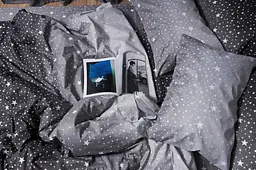 Комплект постільної білизни Moon&Star Микросатин Premium Starry Night полуторний 143х210 наволочки 2х70х70 - мініатюра 2
