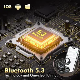 Bluetooth-навушники 5.4 з ENC, 4 мікрофонами, захистом IP7 та автономністю до 75 годин - мініатюра 3
