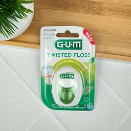 3убна нитка Gum Twisted м'ятна вощена, 30 м