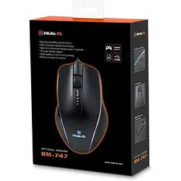 Комп'ютерна мишка Real-El RM-747 USB Black (EL123200028) - мініатюра 7