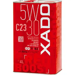 Моторна олива XADO 5W-30 C23 Red Boost синтетична 4 л  - мініатюра 2