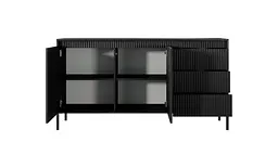 Комод Perfect Home Сенсо / Senso 2-дверний з 3 шухлядами 2D3S/153 Чорний (PFH-091135) - мініатюра 2