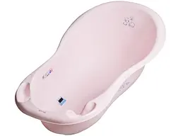 Ванна дитяча Tega Baby зі зливом Bunny 102 см powder pink