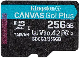 Карта пам'яті Kingston microSDHC/SDXC Canvas Go Plus 170R A2 U3 V30 Single Pack 256Gb