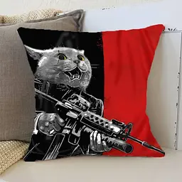 Подушка 3D Котячий бунт 2578_E 12035 50х50 см