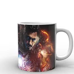 Кухоль GeekLand Залізна Людина Iron Man вогняна IM.02.034.725 330 мл білий - мініатюра 3