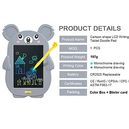 Планшет для малювання Animals 8,5 дюймів Koala - мініатюра 3