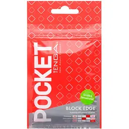 Мастурбатор Tenga Pocket Block Edge (SO5596) [96199] - мініатюра 7