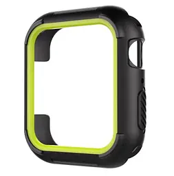 Силіконовий захисний корпус Primo для Apple Watch 40 мм Black/Green - мініатюра 2