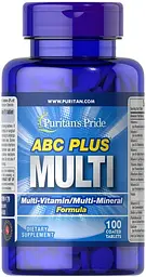 Універсальні ABC Plus Multivitamin and Multi-Mineral Formula 100 таблеток Puritan's Pride vit0004812