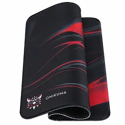Килимок для мишки Onikuma MP002 (350x300 mm) Чорний-Червоний - мініатюра 2