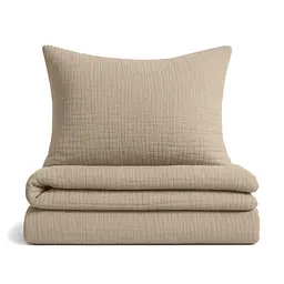 Дитяча постіль Cosas Beige без простирадла муслін 110х140 см (Set_Muslin_050Beige_140_2)