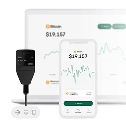 Апаратний гаманець для криптовалют Trezor Model Safe 3 Stellar Silver (TMS3SS) - мініатюра 4