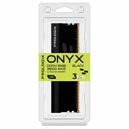 Модуль пам'яті для комп'ютера DDR4 16GB 3600 MHz Onyx Black RGB Prologix (PRO16GB3600YBR4) - мініатюра 4