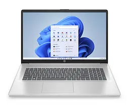 Ноутбук HP 17-cn0042ua 17.3' FHD IPS AG, Intel i7-1165G7, 16GB, F512GB, UMA, Win11, сріблястий (5A611EA)