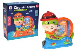 Інтерактивна музична іграшка Змія, світлозвукові ефекти Electric Snake ZR226, в коробці р.20x7,5x19,5см YG Toys