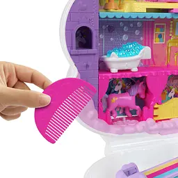 Ігровий набір Polly Pocket Салон краси єдинорога (HKV51) - мініатюра 3