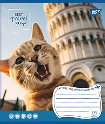 Набір зошитів Yes Best travel blogger А5 в клітинку 36 аркушів 15 шт. (767060) - мініатюра 4