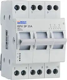 Ручний перемикач вводу (І‑0‑ІІ) 3P 25A RPV АСКО‑УКРЕМ (A0010220008)