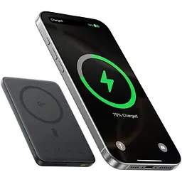 Павербанк Baseus PicoGo Ultra-Slim Qi2 Black 10 000 mAh / 27 Вт (E0027201) - мініатюра 3