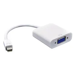 Конвертер mini Display Port тато на Vga мама 30 cm пакет - мініатюра 2