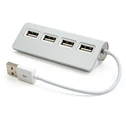 Концентратор Vinga USB 2.0 to 4*USB2.0 metal (VCPH2USB4) - мініатюра 2