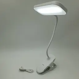 LED-лампа 4 W сенсорна світлодіодна гнучка 28 см настільна на прищіпці акумуляторна 1200 мА UKC 2208 біла - мініатюра 3