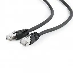 Патч-корд S/FTP Cablexpert (PP6A-LSZHCU-Y-0.25M) литий, 50u штекер із клямкою, 5м, чорной (PP6A-LSZHCU-BK-5M)