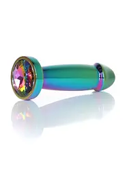 Анальна пробка - Jewellery Multicolour Penis Plug Clear S