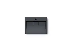 Умивальник VBI Este підвісний з отвором під змішувач 50x38 см black VBI-019903 - мініатюра 3