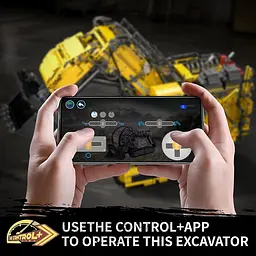 Конструктор Mould King Кар'єрний екскаватор Liebherr R 9800 Yellow (17070) [160311] - мініатюра 6