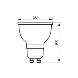 Лампочка TITANUM LED MR16 6W GU10 4100K (TLMR1606104) - мініатюра 2