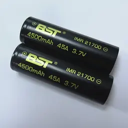 Акумулятор 21700 45A BST 3.7V 4500mah (Чорний) - мініатюра 6