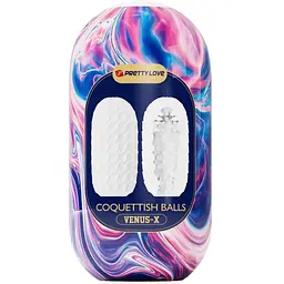 Мастурбатор Pretty Love Venus-X Coquettish Balls білий