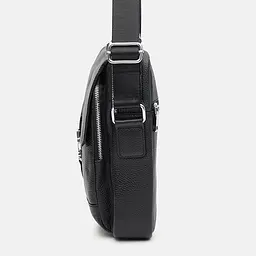 Чоловіча сумка Borsa Leather k19747-black 27х21х7 см Чорний - мініатюра 4
