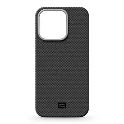Защитный чехол для Apple iPhone 16 Pro, BlackIcon Kevlar MagCase, кевларовый, черный, панель, накладка с поддержкой MagSafe, противоударный, защита всего корпуса, усиленные углы, совместим с беспроводной зарядкой, ArmorStandart (ARM88534)