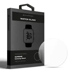 Захисне скло 3D для Samsung Watch 7/6/5/4 44 мм, Supreme Black Icon, прозоре, на весь екран, глянцеве, з олеофобним покриттям, просте встановлення, не залишає слідів, ArmorStandart (ARM84738)