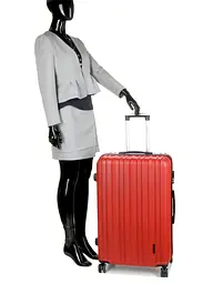 Валіза полікарбонат Великий (L) Airtex 623 98л 76x49x29см Червоний (Red) - мініатюра 10