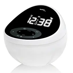 Годинник настільний з радіо Technoline WT500 Black/White (WT500), Білий