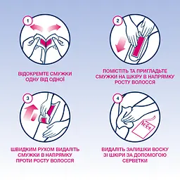 Воскові смужки Veet Easy-Gelwax для чутливої шкіри 12 шт. (3165447) - мініатюра 3
