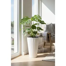 Вазон для квітів Serinova Lilium 9 л білий (40-LVT107204-200100) - мініатюра 7