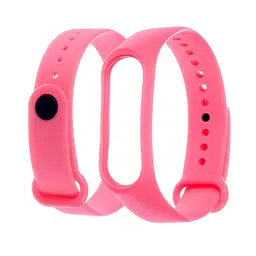 Ремінець силіконовий для Xiaomi Mi Band 3/4, 07 рожевий
