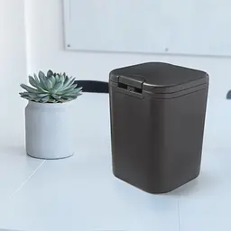 Відро для сміття MBM My Home з кришкою 2 л антрацит (BIN-06 2L ANTHRACITE) - мініатюра 6