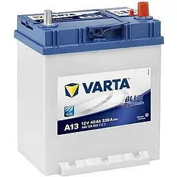 Автомобільний акумулятор VARTA Blue Dynamic A13 6СТ-40Ah АзЕ ASIA 330A (EN) ТК 540125033 - мініатюра 2