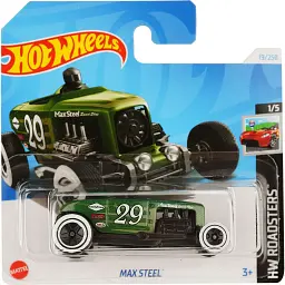Набір: Базова машинка Hot Wheels HW First Response Rapid Pulse червона (5785) + Базова машинка Hot Wheels HW Roadsters Max Steel зелена (5785) - мініатюра 3