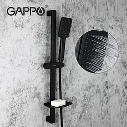 Душовий гарнітур Gappo G8013, Чорний матовий - мініатюра 2