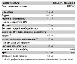 Комплекс для Контролю Ваги (Жироспалювач) NRG Burn - 60 капсул - мініатюра 2